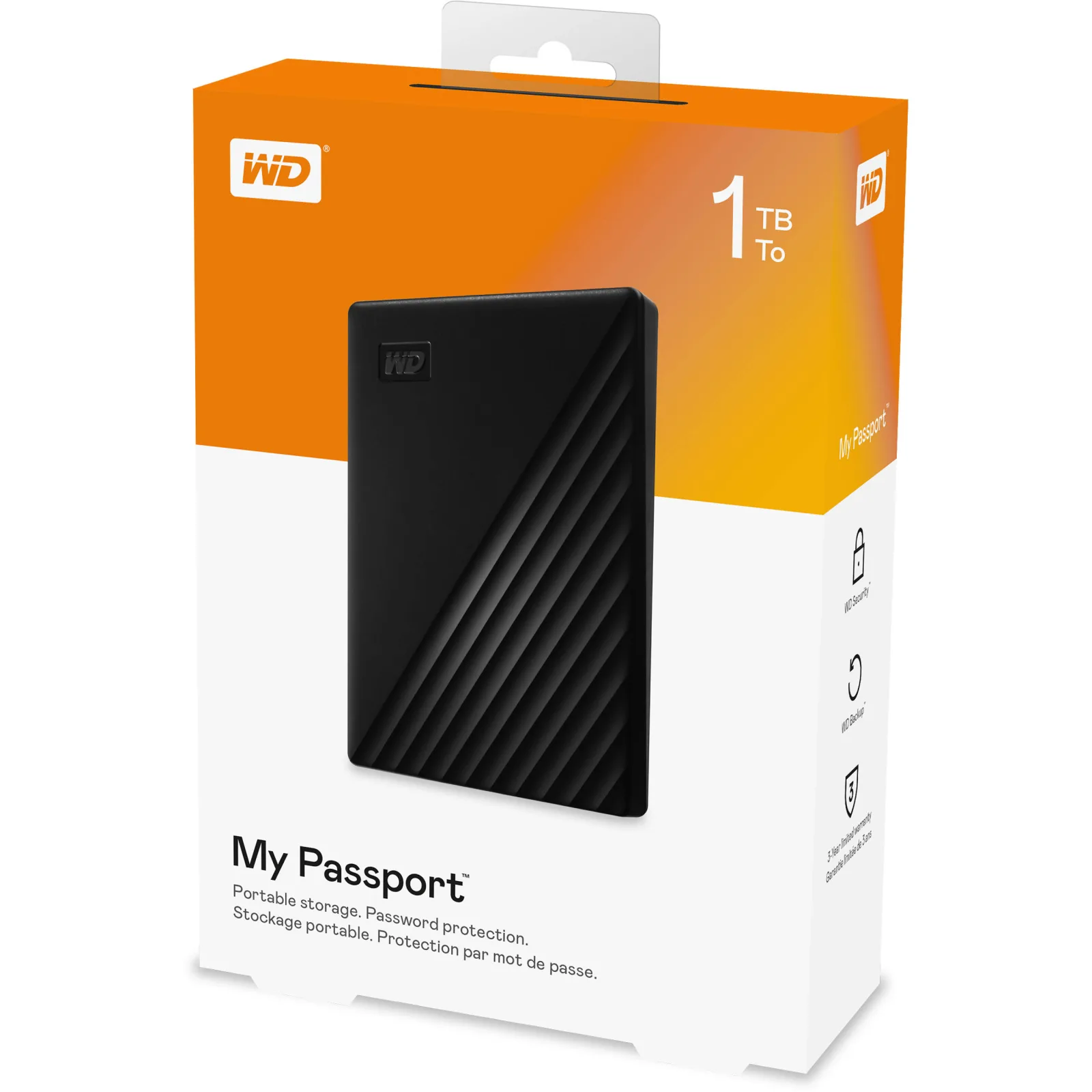 WD 1TB MY PASSPORT BLACK WORLD WIDE