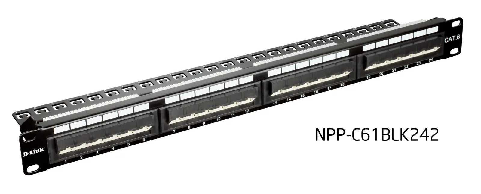 D-Link 24 Port Angular Patch Panel Cat6 UTP Unshielded Full-Loaded D-Link