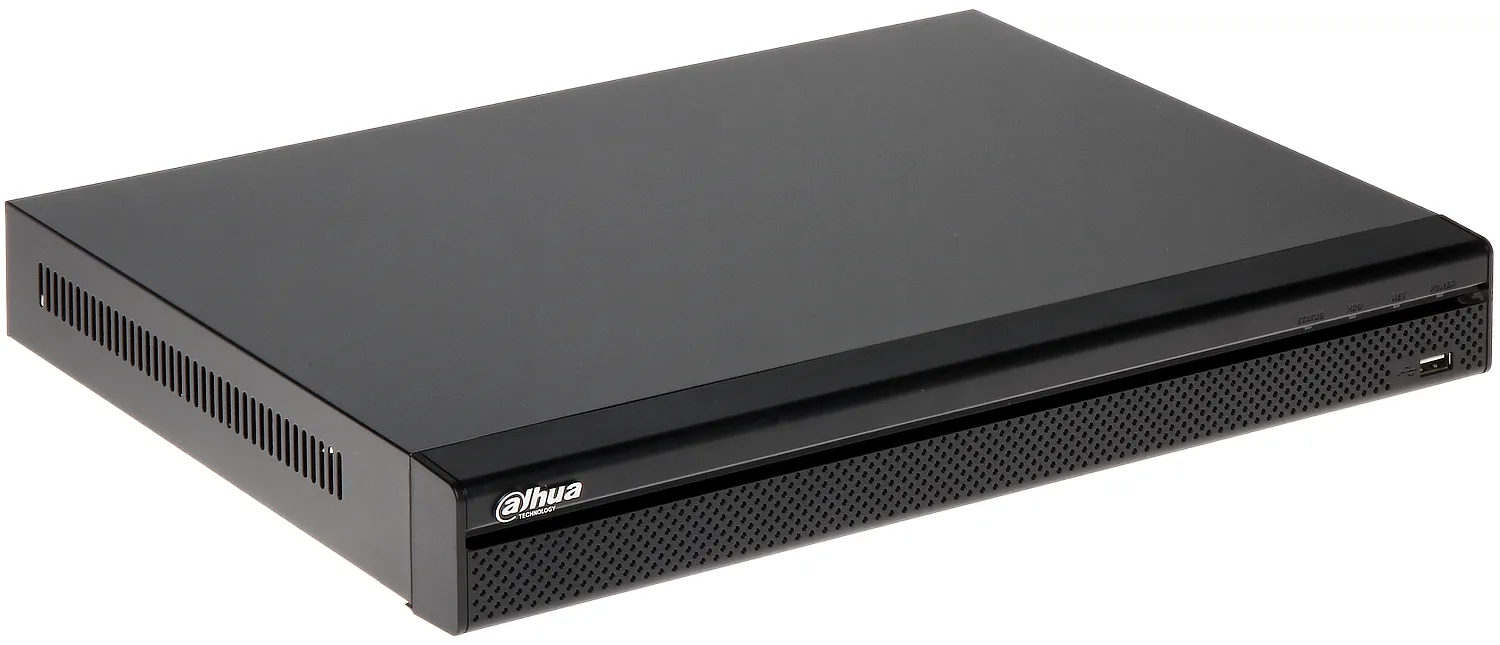 Dahua 16 Channel Penta-brid 4K 1U Digital Video Recorder. H.264 dual-stream video compression. Support HDCVI/AHD/TVI/CVBS/IP video inputs