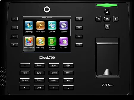 ZK I Clock 700 4G Time & Attendance and Access Control Terminal