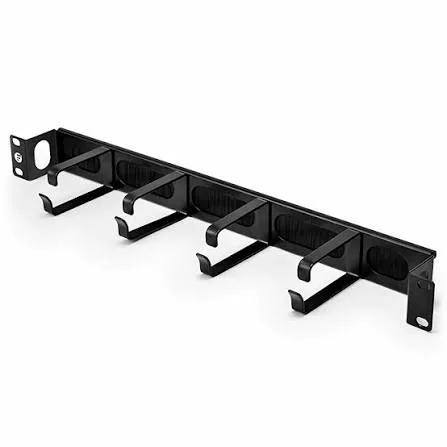 i-Net Networks Cabinet Accessory Wire Manager Horizontal 1U with Cover, Ring and Brush