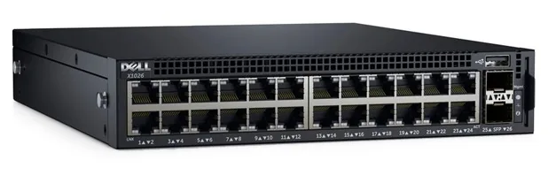 Dell Network X1026p Smart Web Managed Switch 24 Port + 2 SFP