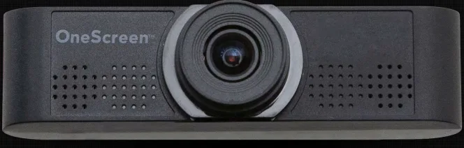 OneScreen Full HD Web Camera (Wide Angle Lens) & built-in microphones with 10ft range