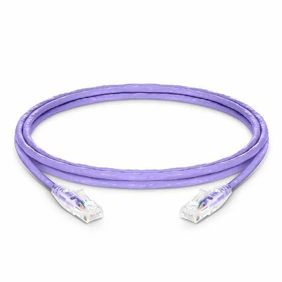 i-Net Networks Patch Cord Cat6 Unshielded 4-Pair 7x0.20 Pure Copper Stranded 3ft VIOLET