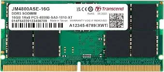 16GB LAPTOP RAM DDR5, 4800MHz SODIMM TRANSCEND