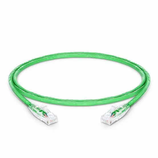 i-Net Networks Patch Cord Cat6 Unshielded 4-Pair 7x0.20 Pure Copper Stranded 3ft Green