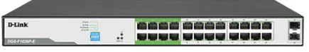 D-Link 24-Port 250M 24 1000 Mbps PoE Switch with 2 SFP Ports