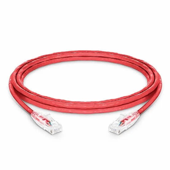 i-Net Networks Patch Cord Cat6 Unshielded 4-Pair 7x0.20 Pure Copper Stranded 3ft Red