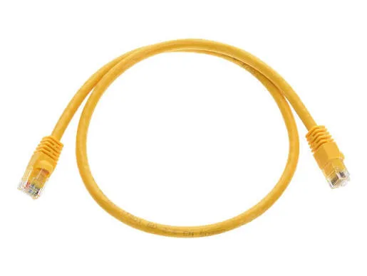 i-Net Networks Patch Cord Cat6 Unshielded 4-Pair 7x0.20 Pure Copper Stranded Yellow 0.66ft (20cm)