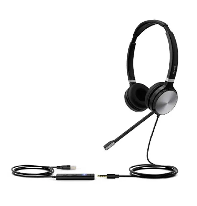 YEALINK UH36 Microsoft Certified Teams USB Wired Headset, Binaural Ear (dual ear) (Microsoft Teams button)