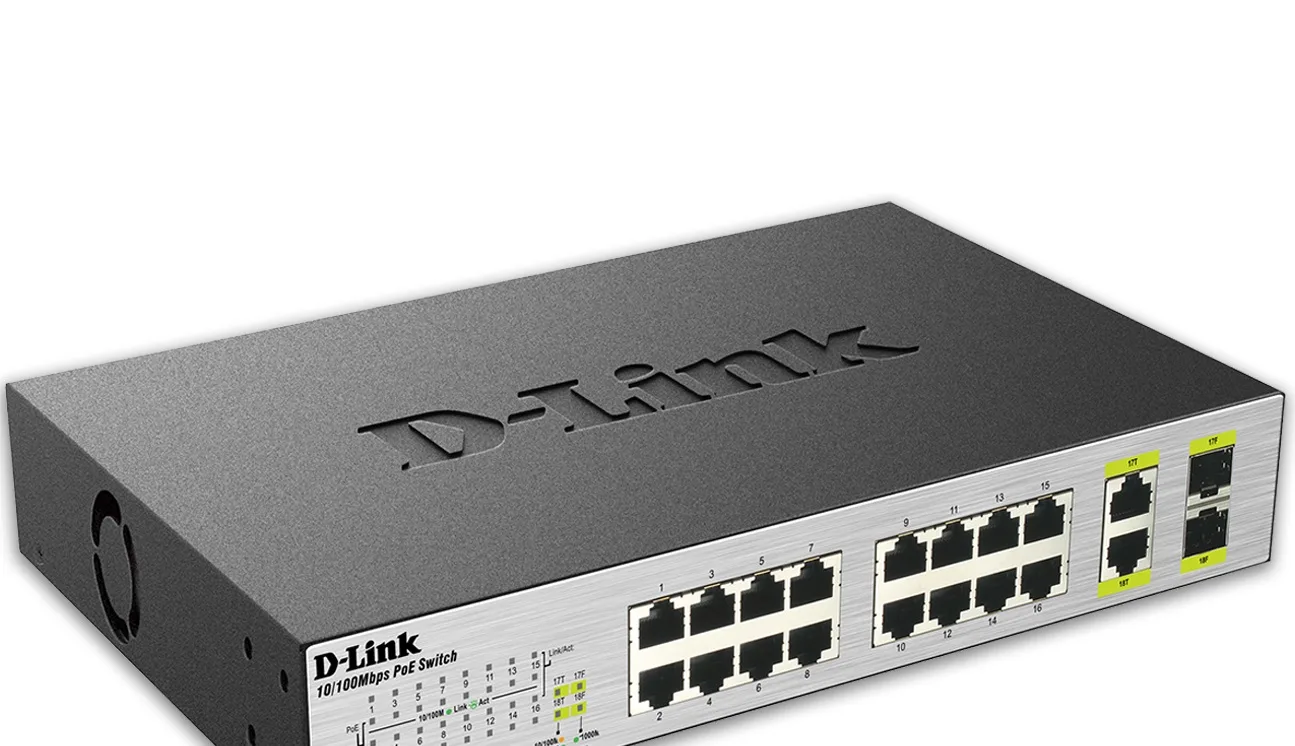 D-Link 16 Port PoE Switch