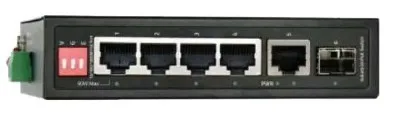 BDCOM 4 Port Gigabit RJ45 POE +1Port Gigabit RJ45 +1 Port Gigabit SFP unmanaged Industrial Switch