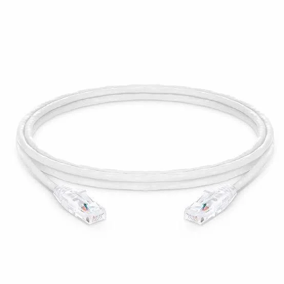 i-Net Networks Patch Cord Cat6 Unshielded 4-Pair 7x0.20 Pure Copper Stranded 2ft White