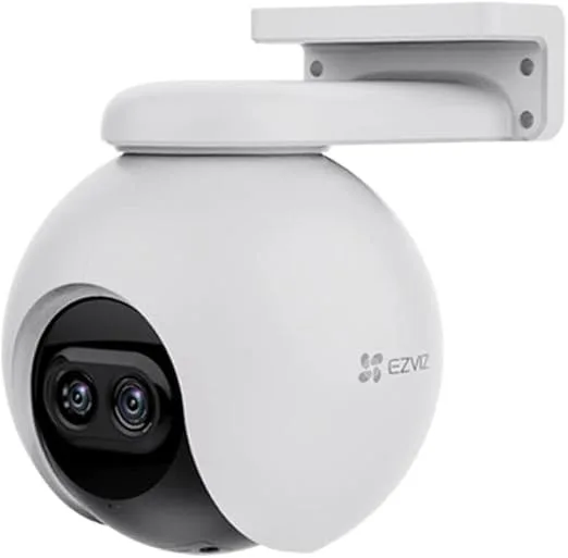 EZVIZ C8PF Full HD WiFi Surveillance Camera with Dual Lenses and Pan and Tilt Function - 360° Coverage, MicroSD Card Slot, Smart Night Vision