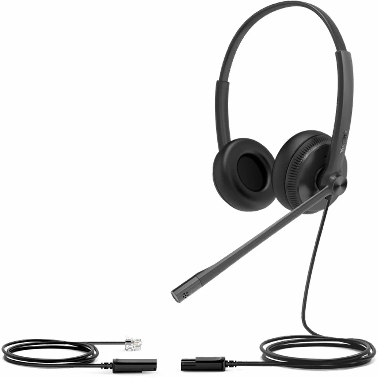 Yealink Wired Dual Headset with QD to RJ Port YHS34