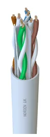 NORDEN Category 6 F/UTP 4 Pair Cable 23AWG E318213 EN001 (UL) CZMZ 75 *C Grey