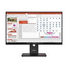 Lenovo T27-40 27 inch FHD Monitor (IPS Panel, 120Hz, 4ms, HDMI, VGA, DP) USB-C 15W PD- Tilt/Swivel/Lift/Pivot Stand