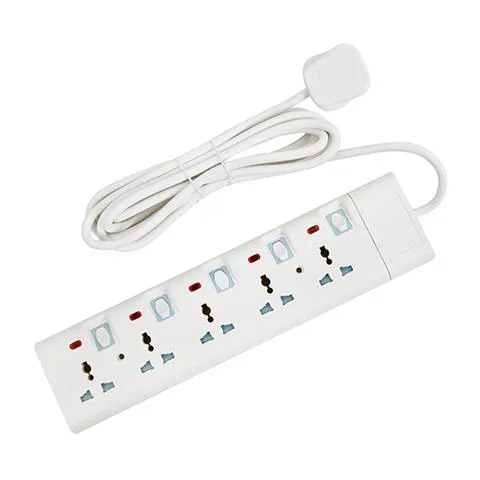 LightX Power Extension 5 Socket 3Mtr Cable Length