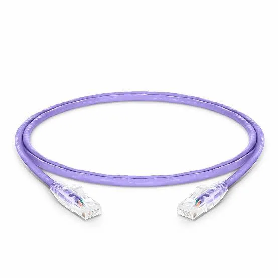 i-Net Networks Patch Cord Cat6 Unshielded 4-Pair 7x0.20 Pure Copper Stranded Purple 0.66ft (20cm)