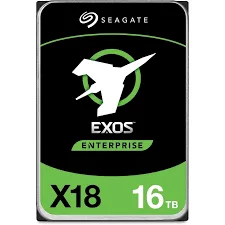 Seagate Exos X18 Enterprise Class, 16TB, Enterprise Internal Hard Drive, SATA, 3,5" 6Gbit/s, 128MB Cache