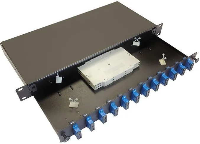 24 Port Fiber Rack Mount SC Simplex/LC Duplex Sliding Type Up to 48 Fiber APSYS