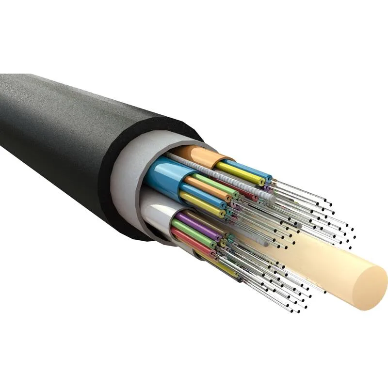 24 Core Indoor/Outdoor Central Loose Tube  Single mode Os2 LSZH,Eca Black Fiber Cable G652D