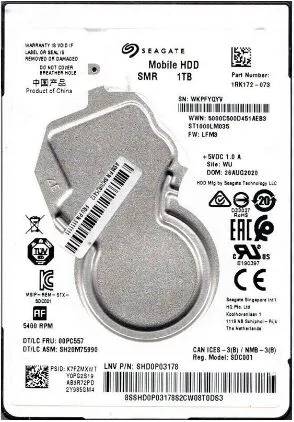 Laptop 1TB HDD-073 Seagate
