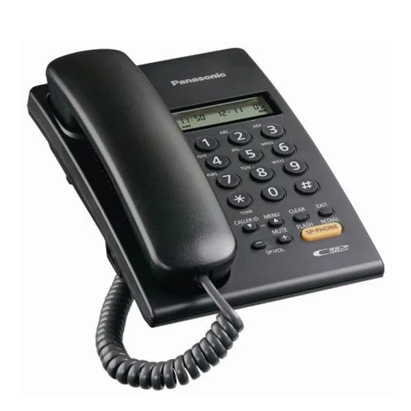 Panasonic SLT Phone Single line Telephone with numeric Display (Black)