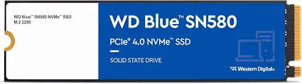 WD Blue 1TB  SN580 NVMe SSD PCIE GEN4 4150MB/s